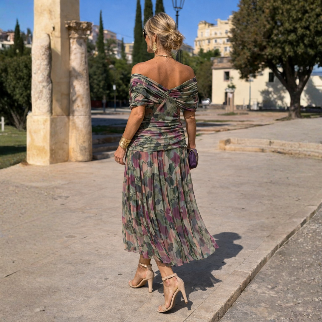 Elizabeth | Off Shoulder Maxi Dress
