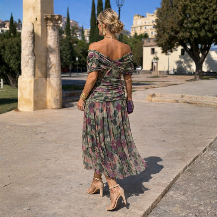 Elizabeth | Off Shoulder Maxi Dress