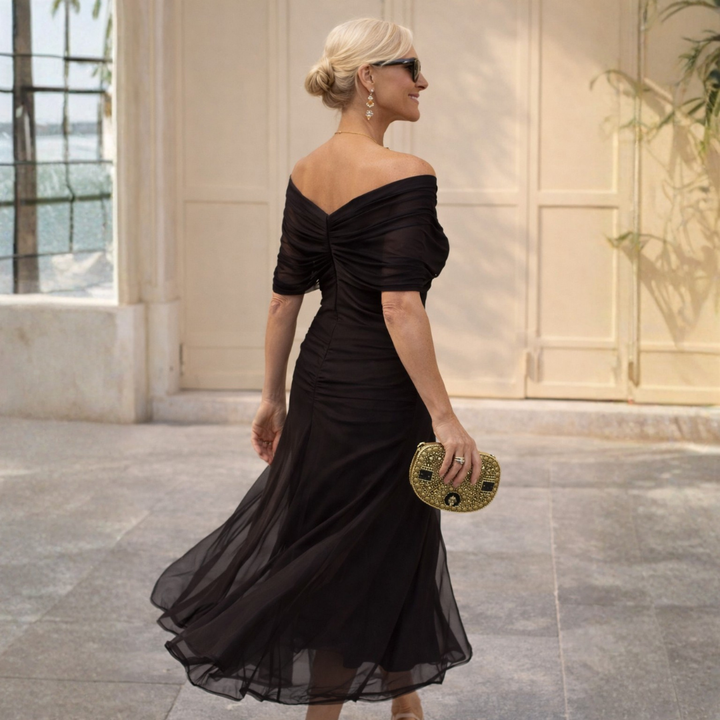 Elizabeth | Off Shoulder Maxi Dress