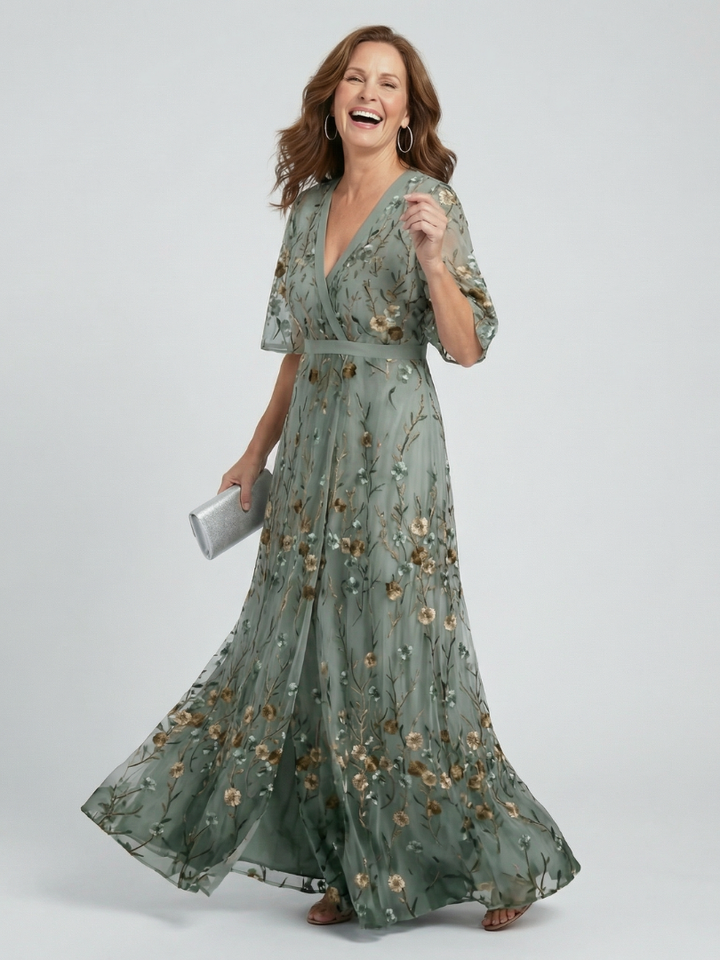 Savannah | Halter Bloom Maxi Dress
