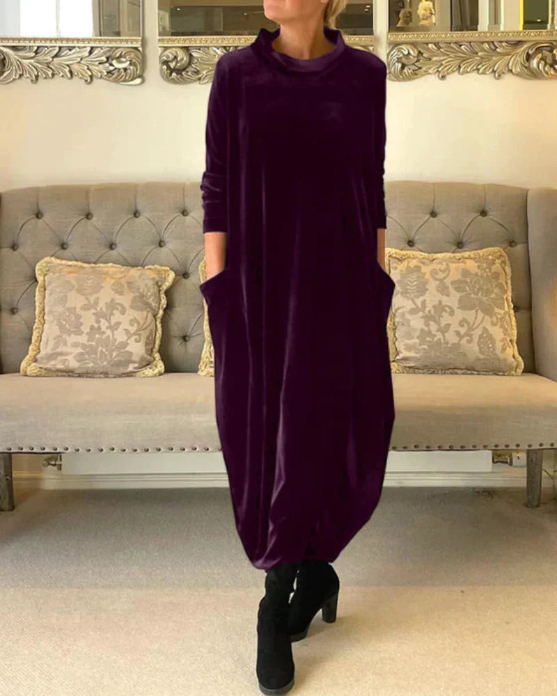 Anika™ Stylish Suede Dress