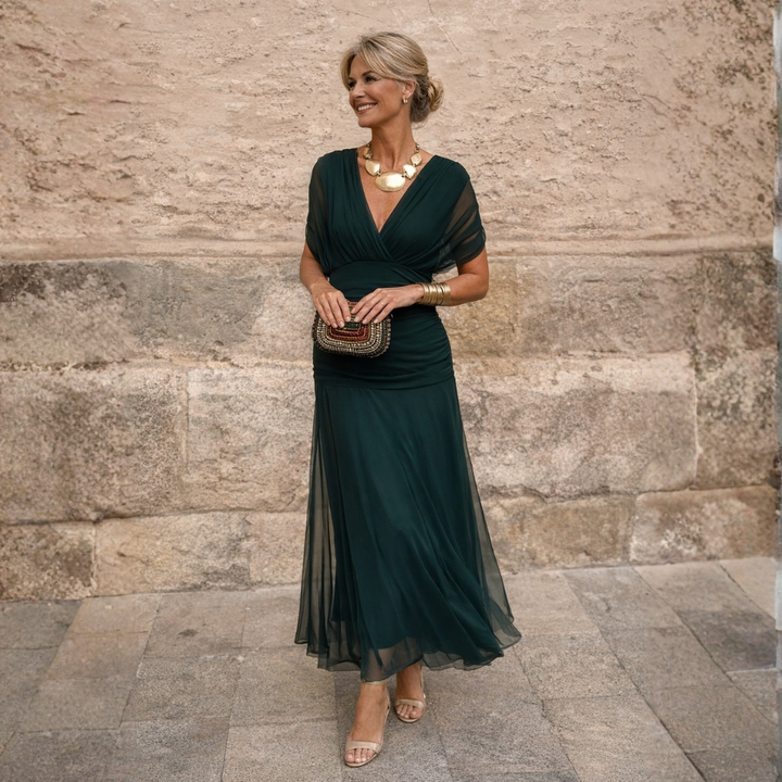 Elizabeth | Off Shoulder Maxi Dress