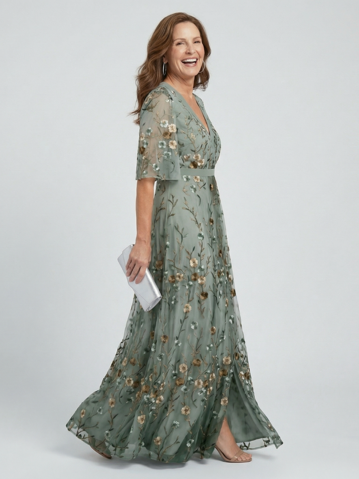 Savannah | Halter Bloom Maxi Dress