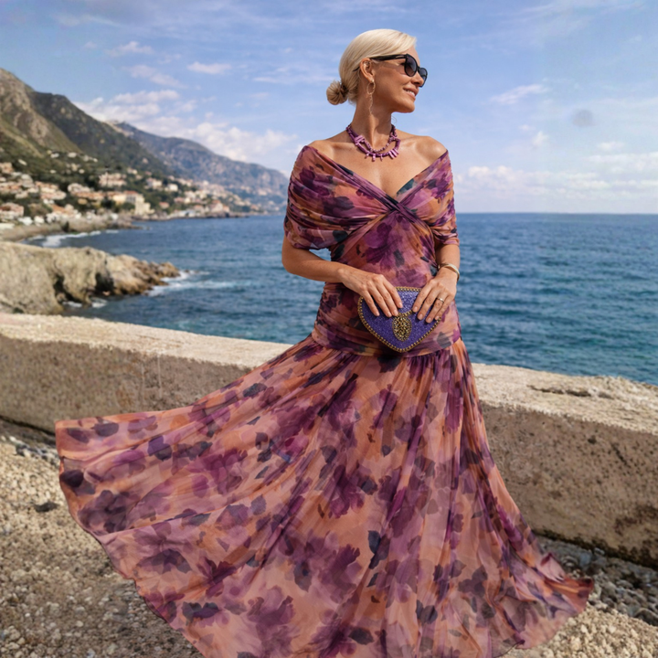 Elizabeth | Off Shoulder Maxi Dress