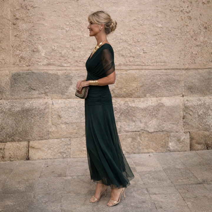 Elizabeth | Off Shoulder Maxi Dress