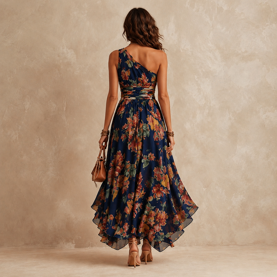 Kennedy | One-Shoulder Floral Maxi
