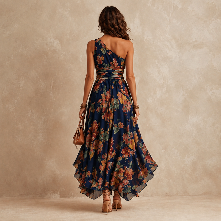 Kennedy | One-Shoulder Floral Maxi