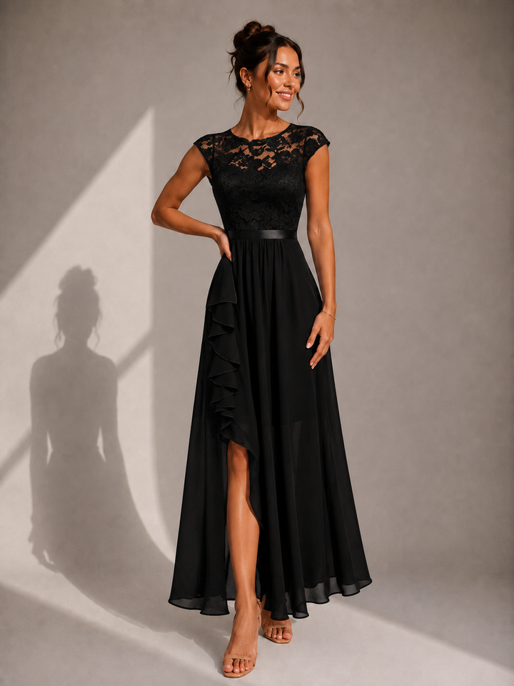 Ariana™ | Graceful Lace Cocktail Maxi Dress