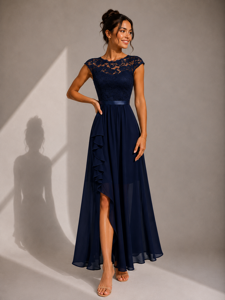 Ariana™ | Graceful Lace Cocktail Maxi Dress