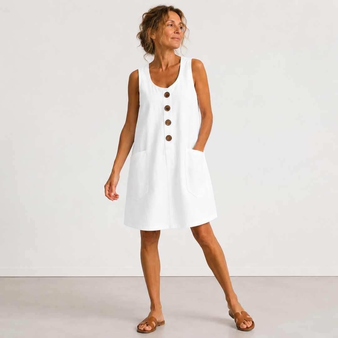 Avery - Cotton Linen Summer Dress