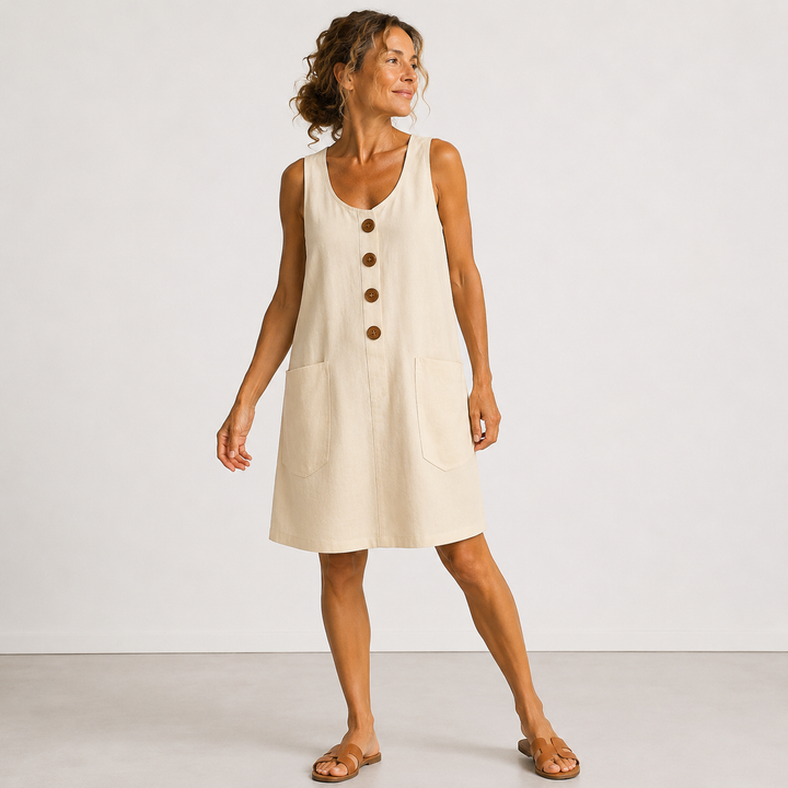 Avery - Cotton Linen Summer Dress