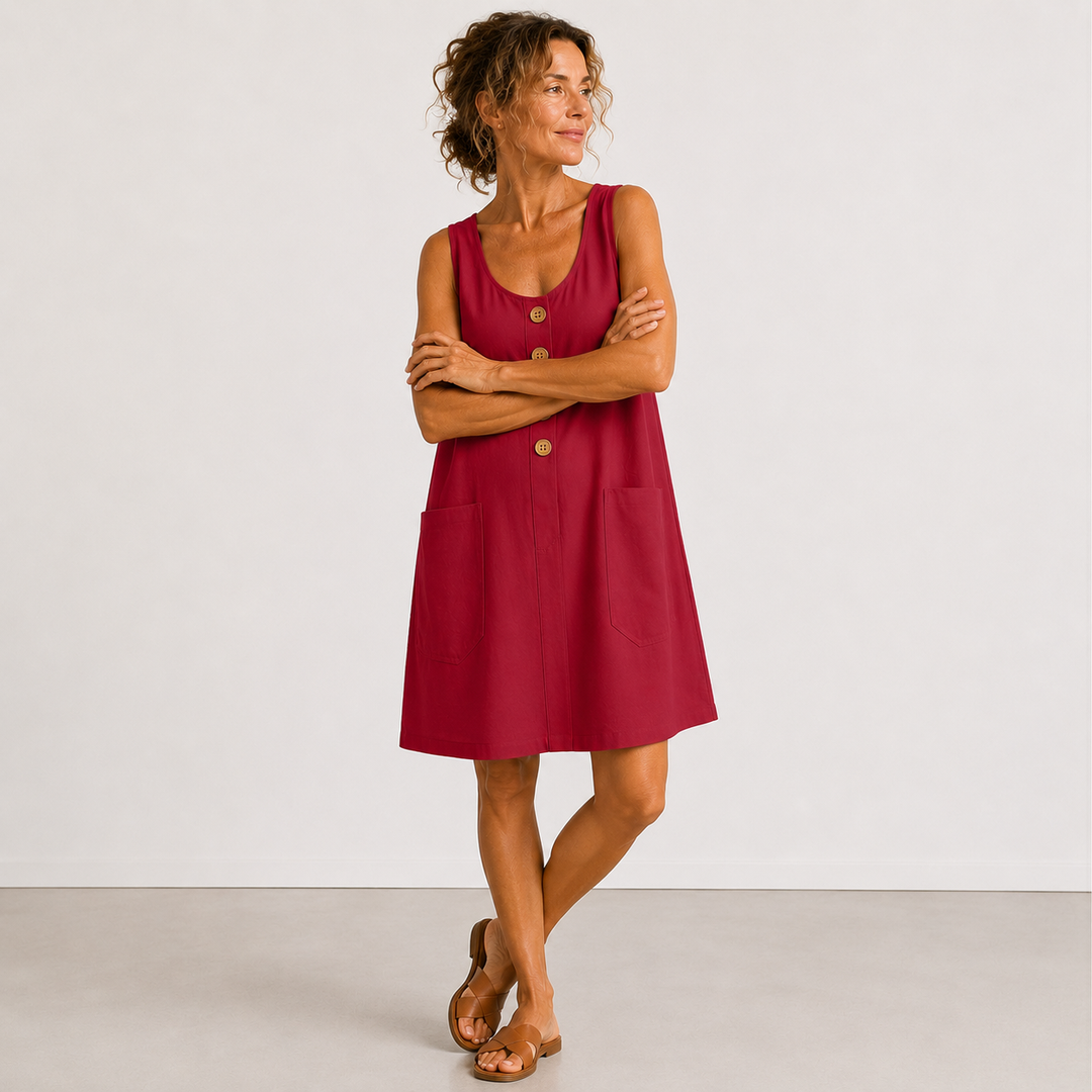 Avery - Cotton Linen Summer Dress