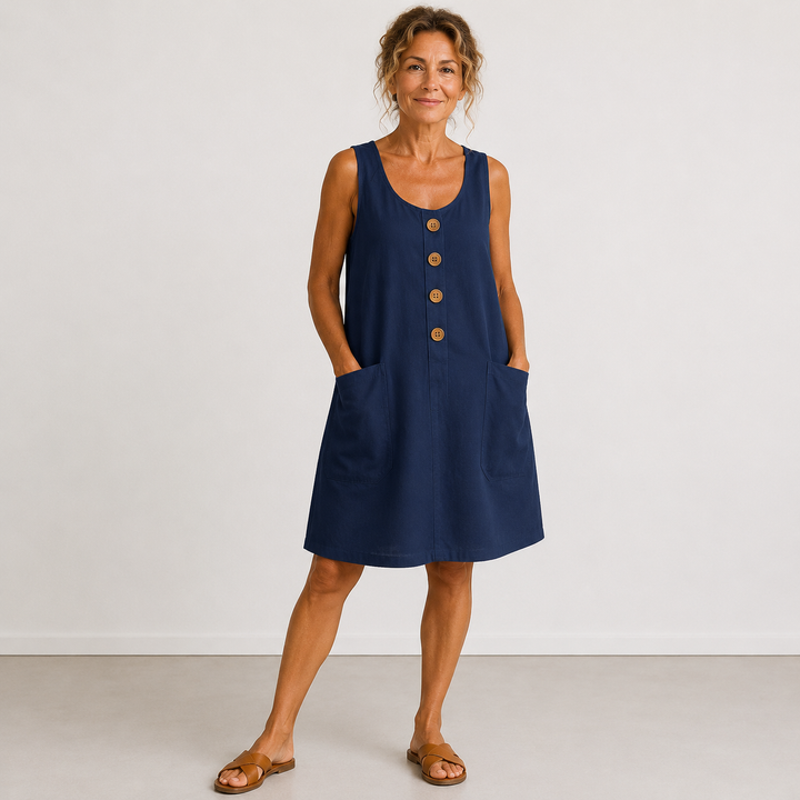 Avery - Cotton Linen Summer Dress