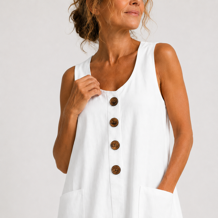 Avery - Cotton Linen Summer Dress
