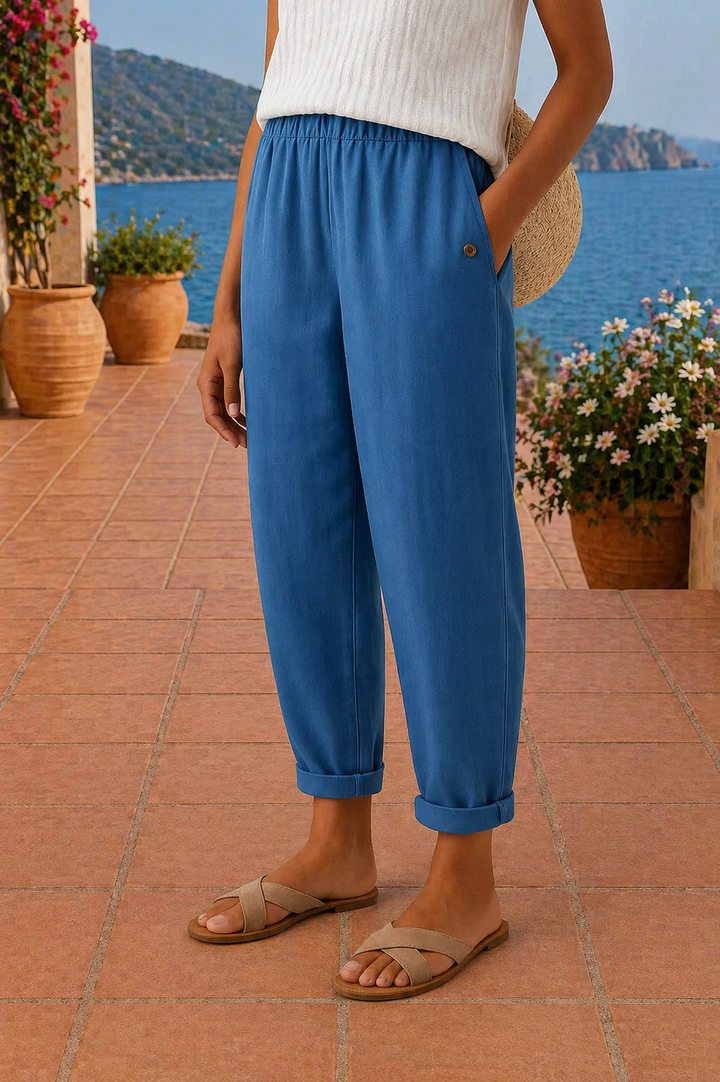 Emma | Relaxed Linen Wide-Leg Pants