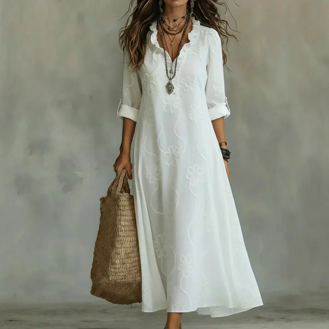 Clara | Floral Waist-Slimming Summer Dress