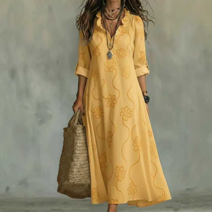 Clara | Floral Waist-Slimming Summer Dress
