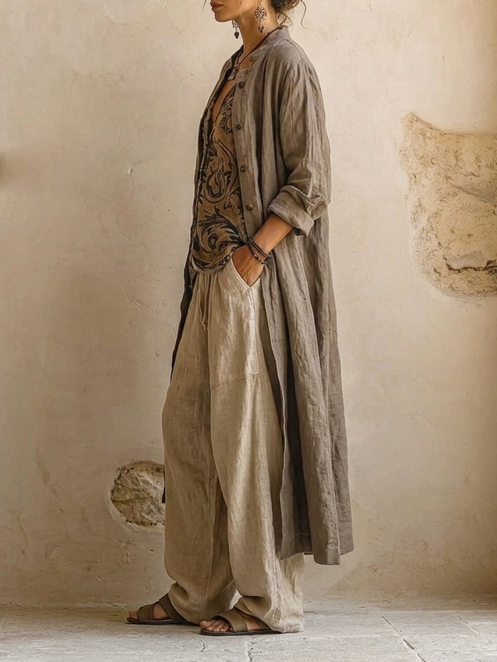 Samantha | Three Piece Linen Set