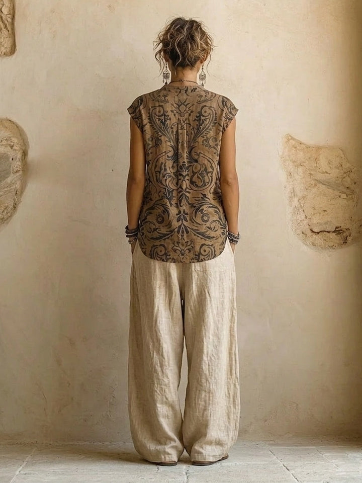 Samantha | Three Piece Linen Set