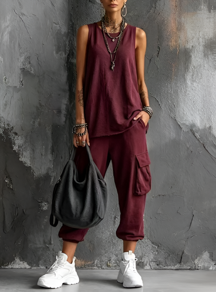 Kaitlyn | Relaxed Casual Set with Pockets