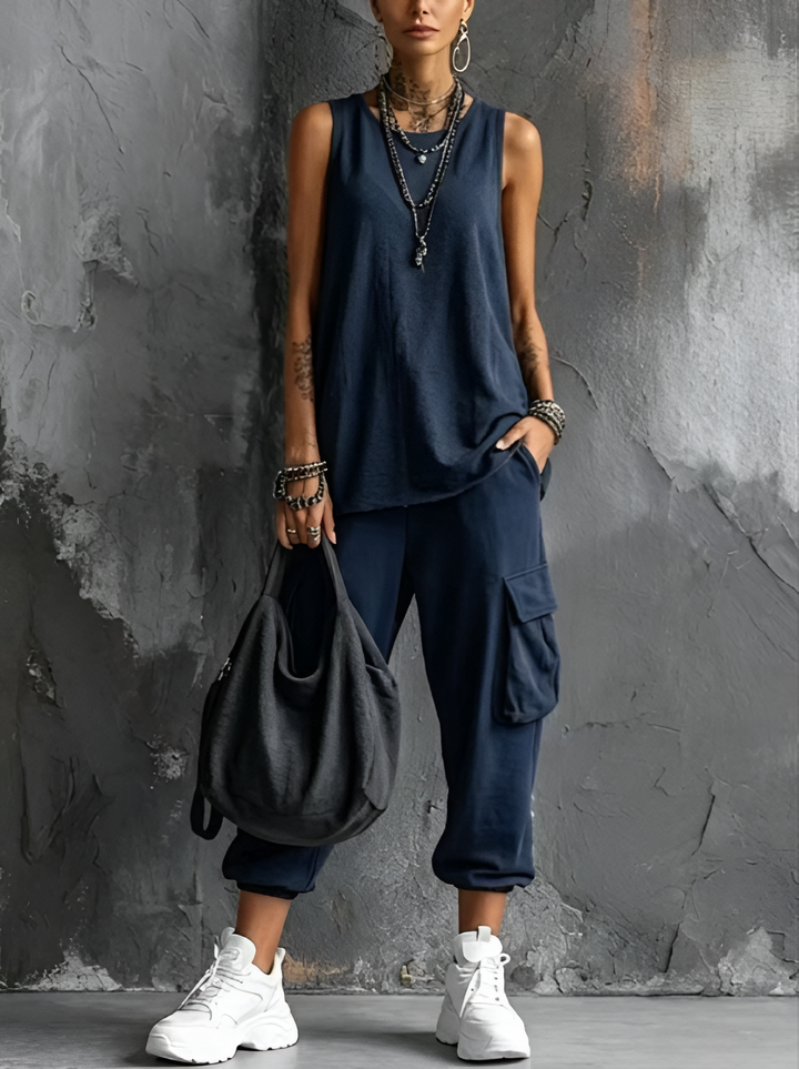 Kaitlyn | Relaxed Casual Set with Pockets