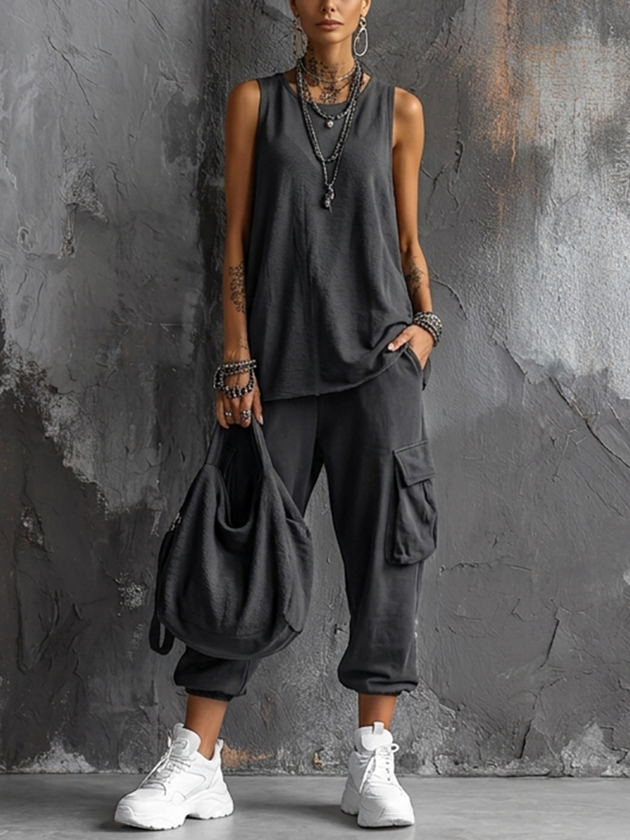 Kaitlyn | Relaxed Casual Set with Pockets